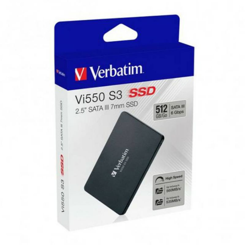 SSD 512GB Verbatim Vi550 S3 SATA III 2.5inch Internal