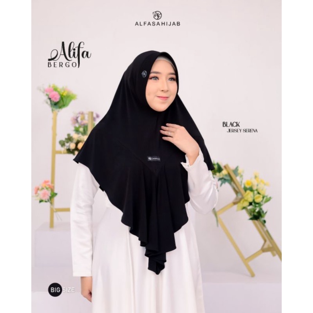 (Diskon 20%) Bergo Alifa by Alfasa Hijab