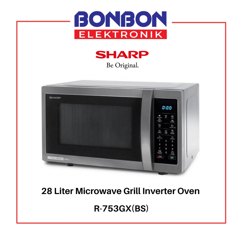Sharp Microwave Grill Inverter R-753GX (BS) / R753GX 28L