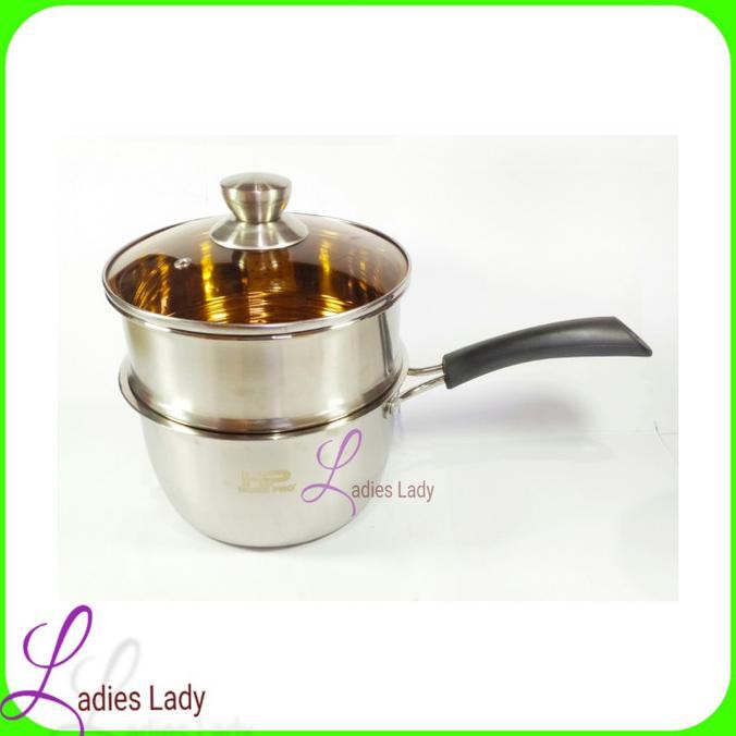 LRH Dandang Kecil Panci Kukus Mini Kecil 18Cm Stainless Steel