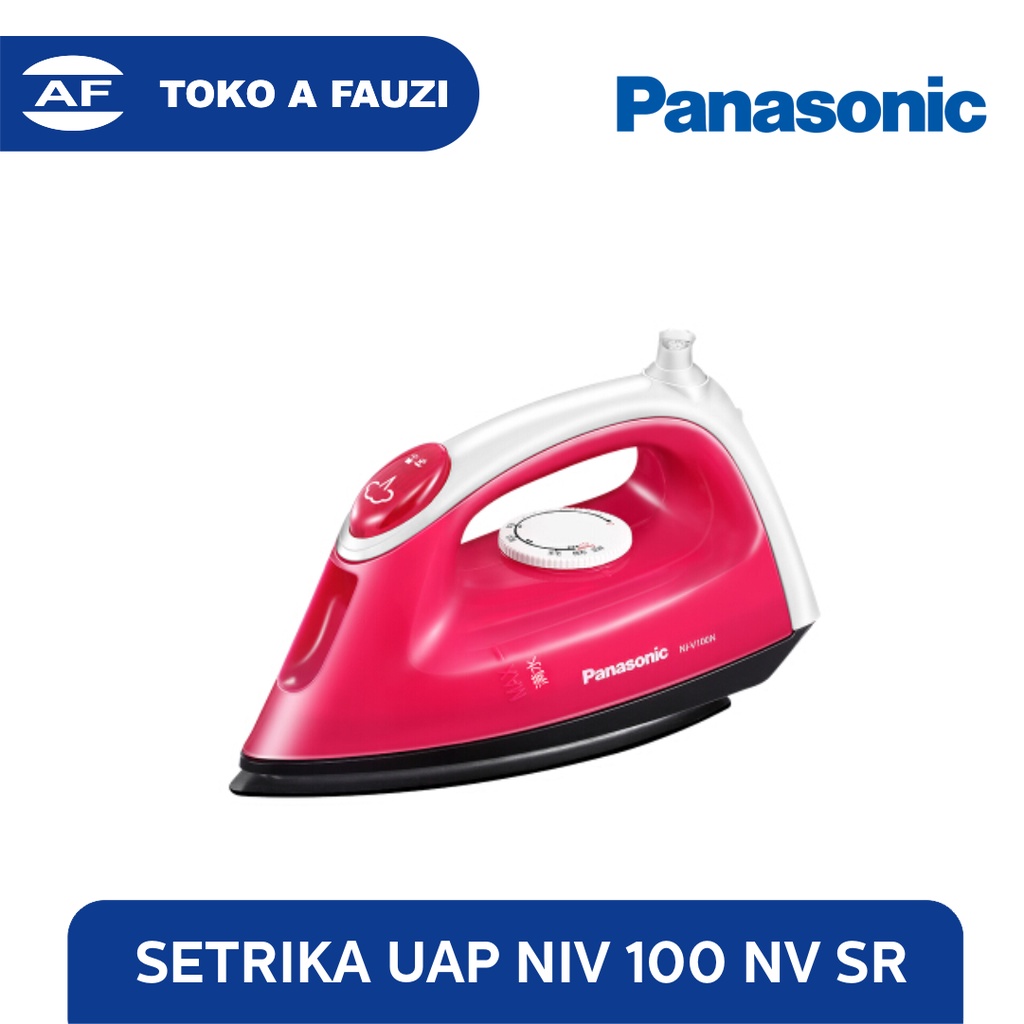 PANASONIC NIV 100 NV SR - PINK STEAM IRON SETRIKA UAP / NIV100NVSR