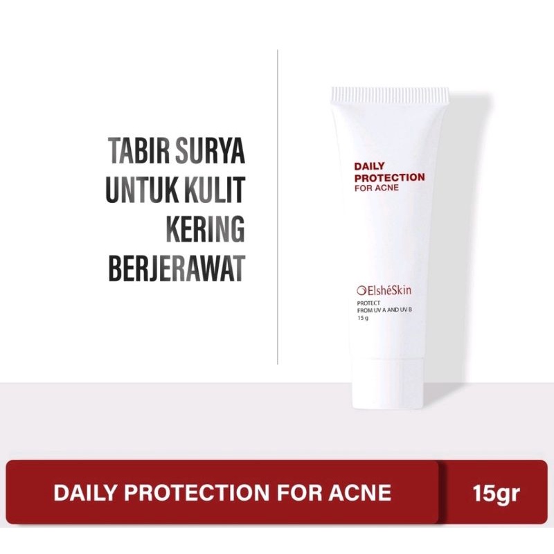 ElsheSkin Daily Protection for Acne Sunscreen Sunblock