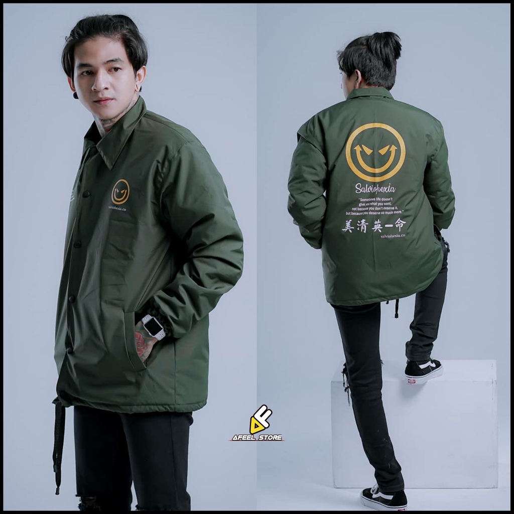 JAKET COACH PRIA NEW LINE YELLOW SALVIO HEXIA - JACKET WINBREAKER PARASUT COWOK-AF15