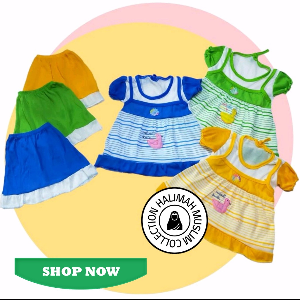 Setelan Baju Bayi Perempuan Usia 0-9 Bulan Lucu Nyaman | Baju Bayi | Setelan Bayi | Dress Bayi | Setelan Baju Bayi Perempuan | Baju Bayi Lucu | Bayi