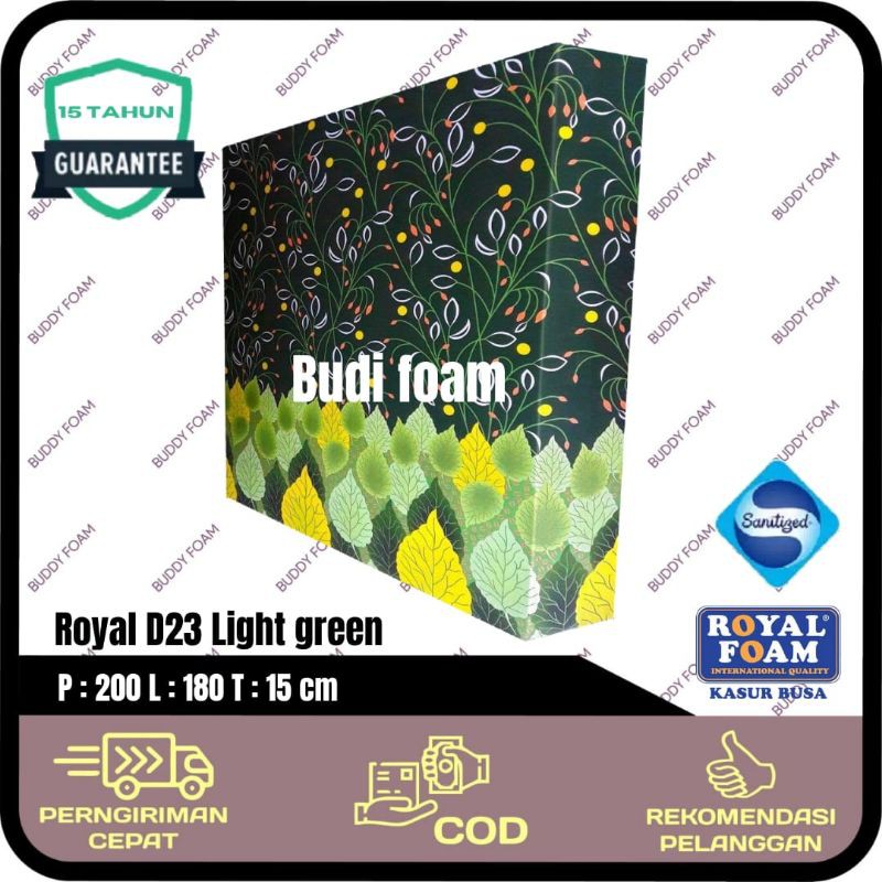 ROYAL FOAM Kasur Busa Royal no.1 size 200 x 180 x 15 cm