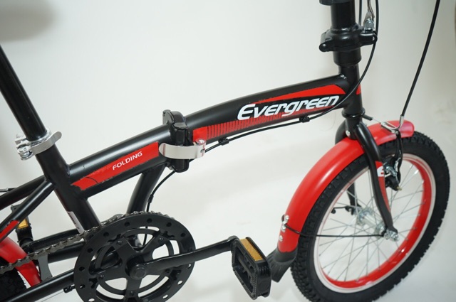 Sepeda Lipat Evergreen 16 Inch 7 speed termurah dengan kualitas terbaik import Garansi frame SNI-4