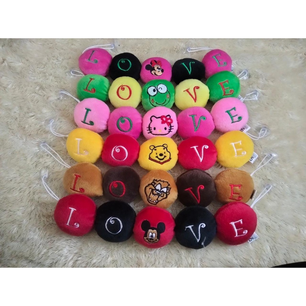 TERLARIS  Renceng Love Karakter Mickey - Gantungan Tempelan Karakter - Interior Mobil Unik - Gantung