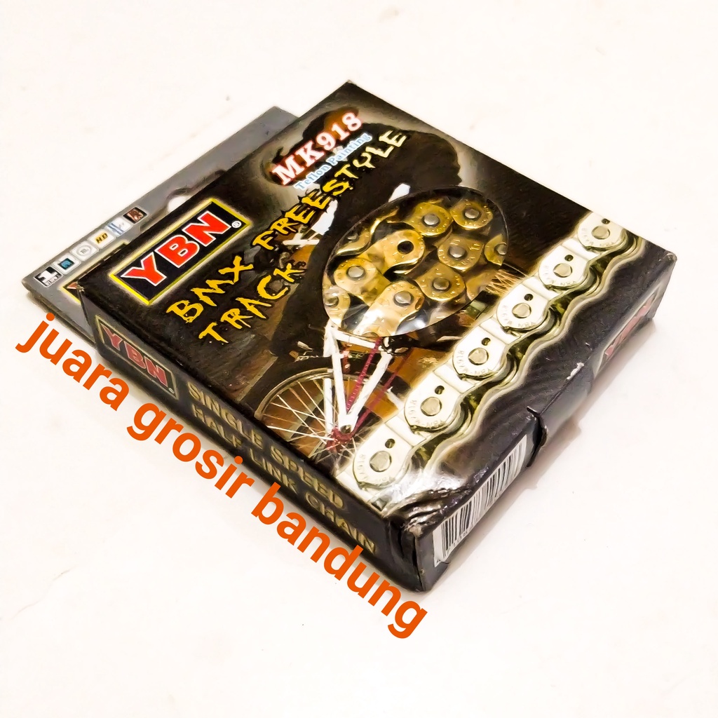 Rantai Sepeda BMX YBN MK918 Gold Half Link. Chain Half Link YBN BMX Fixie Track Freestyle Trail