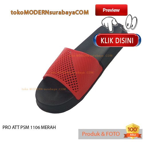 PRO ATT PSM 1106 MERAH sandal pria selop karet murah