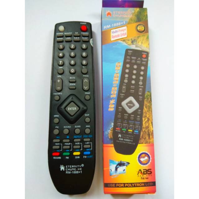 REMOT / REMOTE TV POLYTRON LCD / LED MULTI / UNIVERSAL RM-1888+1 CINEMAX / BAZZOKE / XCEL