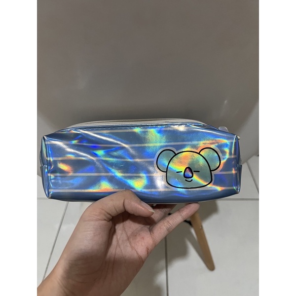 Preloved Kostak pensil anak perempuan kostak pencil case kotak tempat pensil barbie hello kitty sofia frozen princess transparant rilakuma-Koya