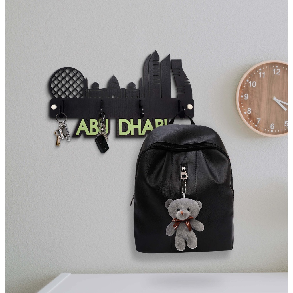 Rak Dinding ABU DHABI ( dengan 4 buah hook gantungan ) M998