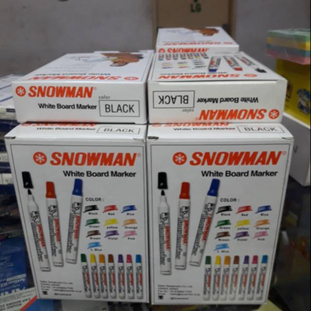 

SPIDOL WHITE BOARD merk Snowman BG.12 @12 pcs