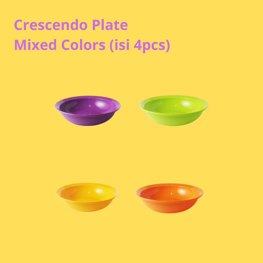 Small Crescendo Plate / Piring Tupperware Original Termurah