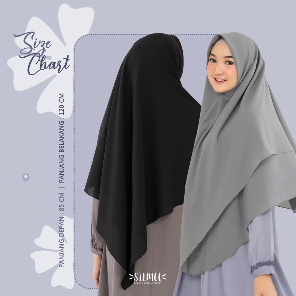 Syasa khimar hijab syari  layer original silmee