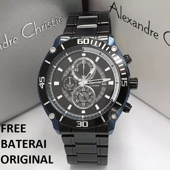 [Free Baterai] JAM TANGAN PRIA ALEXANDRE CHRISTIE AC 6494 ORIGINAL GARANSI RESMI 1 TAHUN