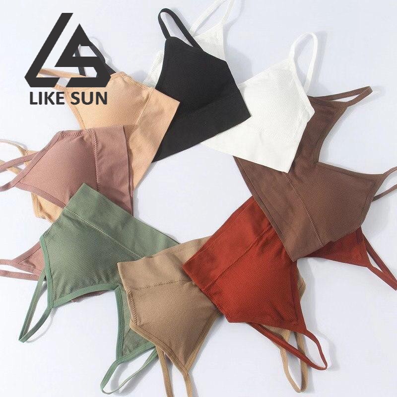 likesun - Bra Wanita Model One-Piece Bra Bralette Push Up dengan Bahan Tipis dan Bergaya Sexy bra15