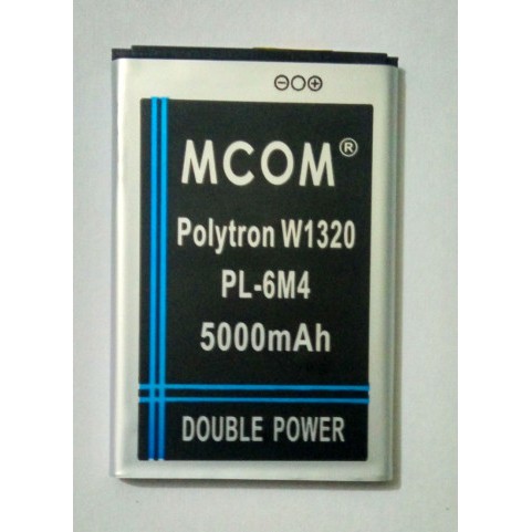 Battery Batre Baterai Double Power Mcom Polytron PL6M4 PL-6M4 W1320