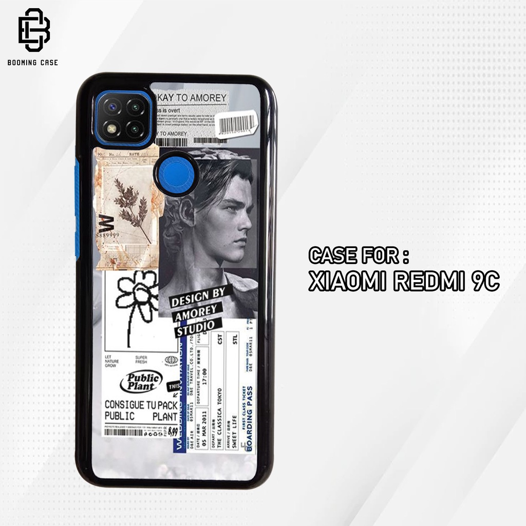 Case Xiaomi Redmi 9C Hardcase 2D Glossy Casing Motif COUPLE