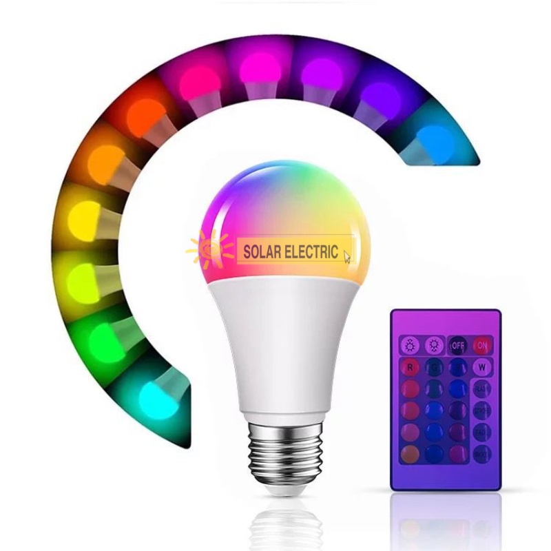 Lampu Bohlam LED RGB BULB Warna Warni + Remote Control Dimmable Indoor/Outdoor