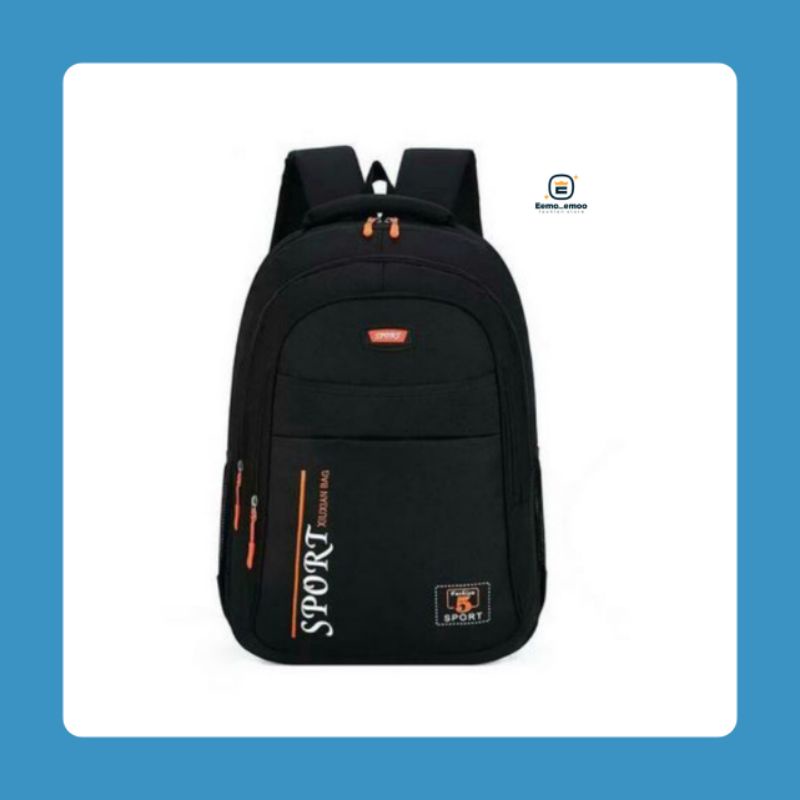 Tas Ransel anak laki - laki SMP/SMA Tas Sekolah pria punggung Distro Backpack Sport EMOEMO