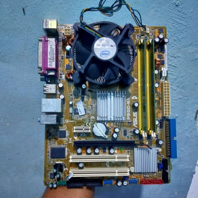 Paket Mobo Mainboard G31 + Core 2 Duo + Fan