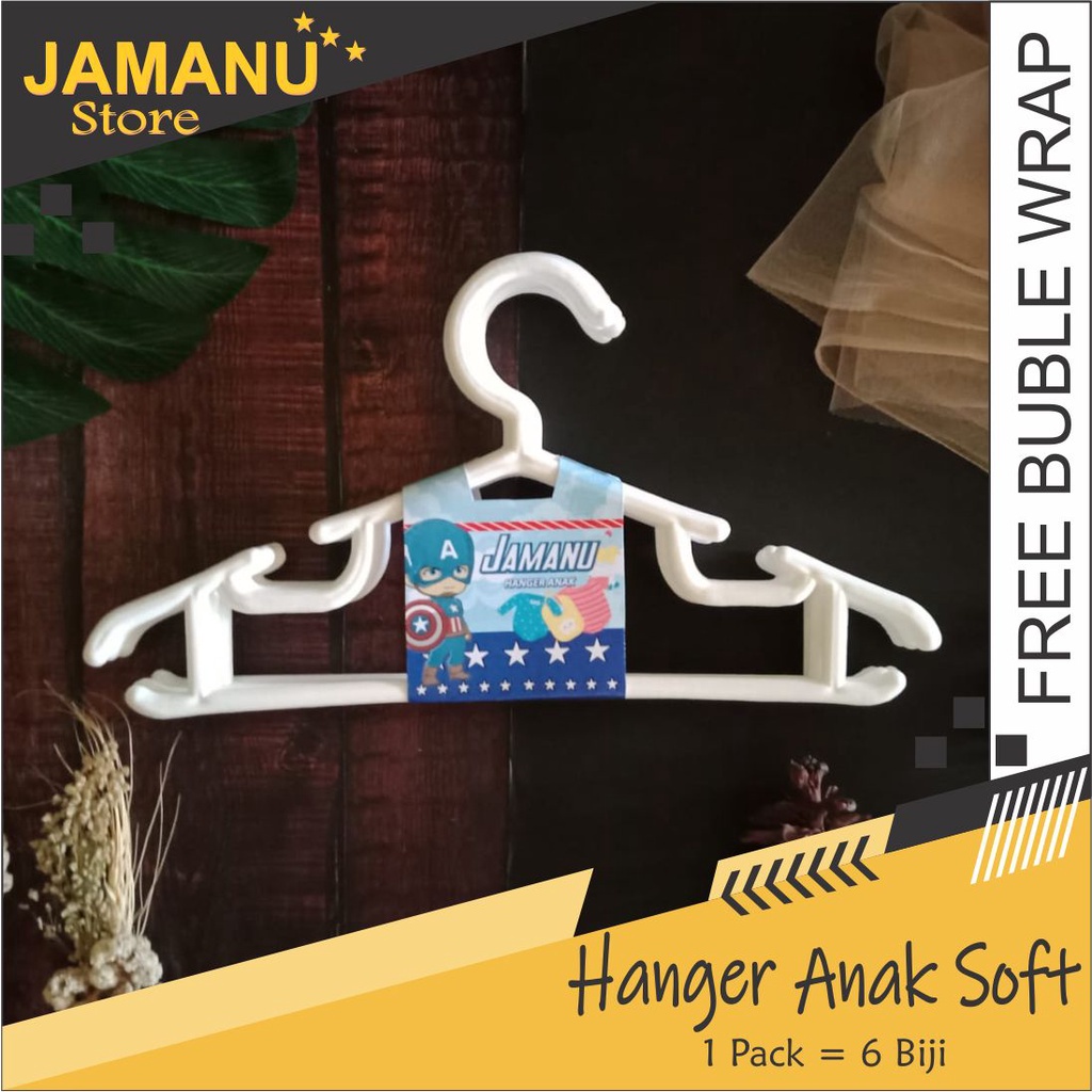 hanger anak warna putih grosir