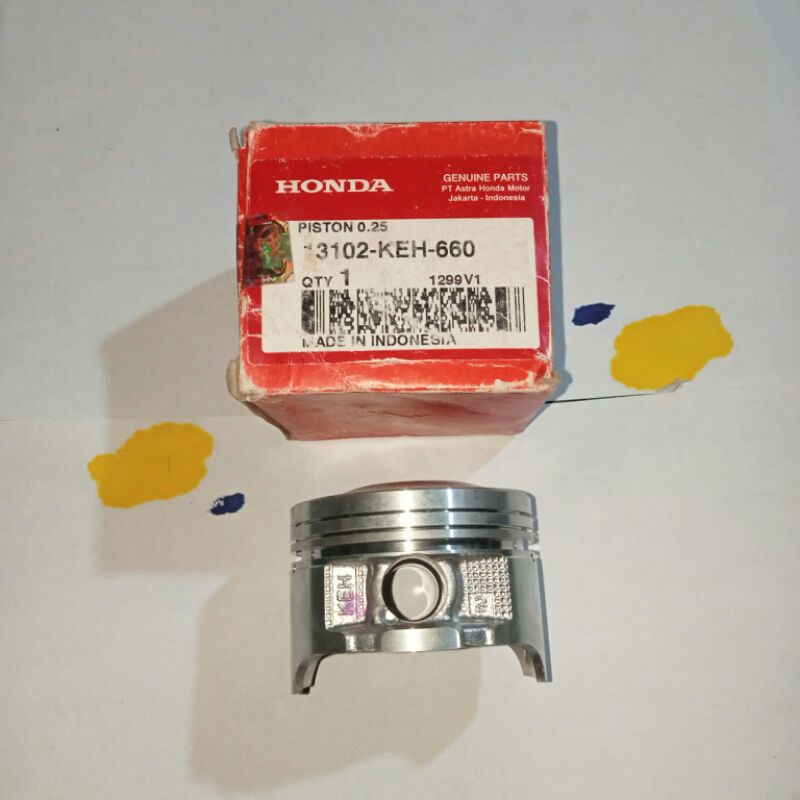 piston seker seher Honda GL Pro Neotech Megapro Lama Primus oversize 0.25 original kode part 13102 K