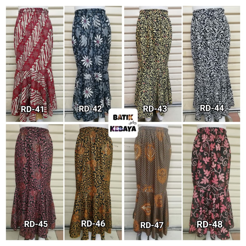 set rok duyung - rok batik duyung - bawahan batik - set batik couple - pakain pesta - rok plisket