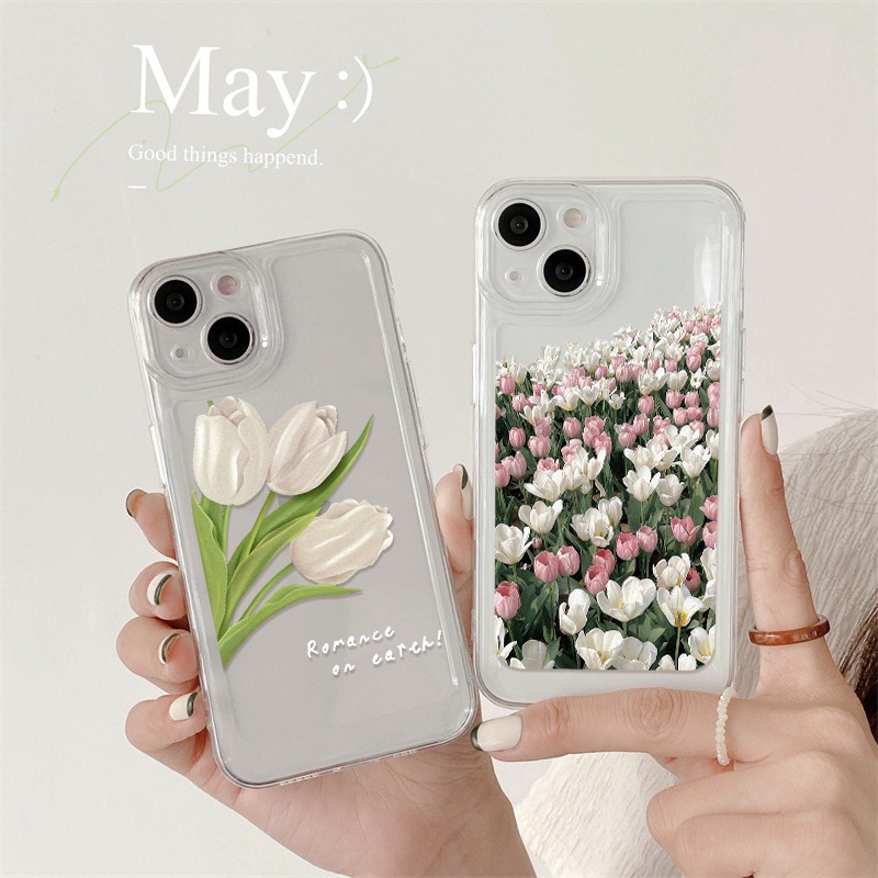 Case Bahan Akrilik TPU Transparan Tahan Banting Untuk iPhone 11 13 12 14 Pro Max XS Max XR X 8 Plus 7 Plus SE 2020 2022