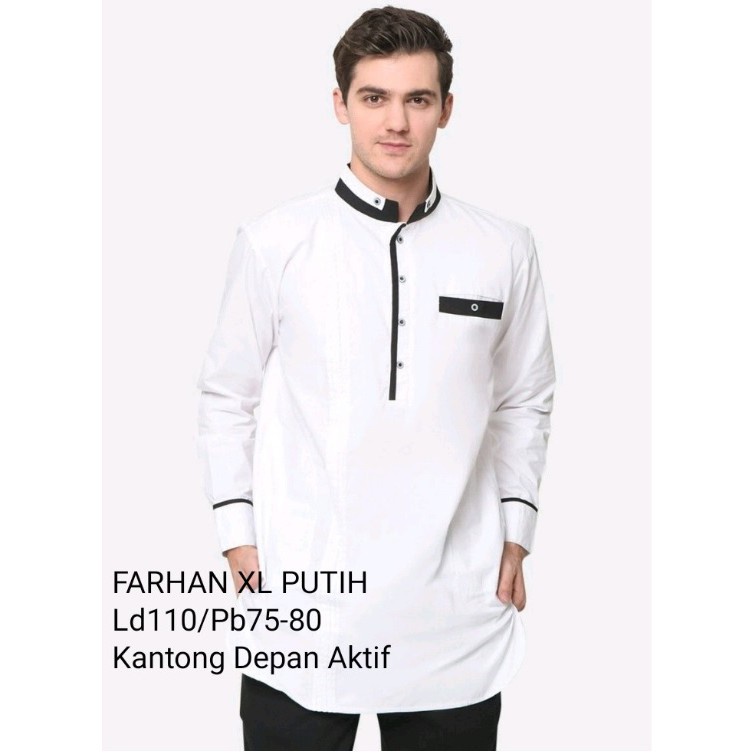 HIPNOP Baju Koko Pakistan Terbaru 2021 Lengan Panjang  SlimFit  muslimin