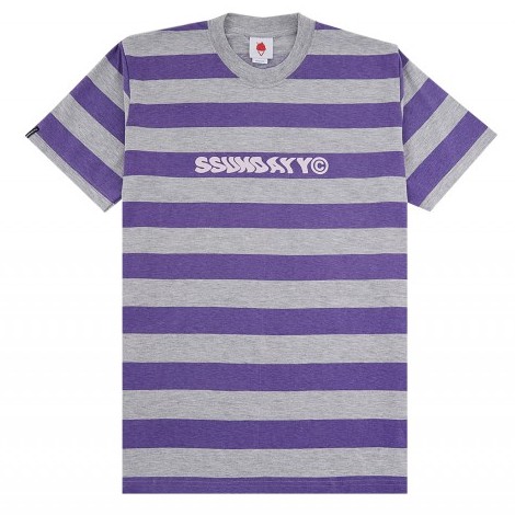 

SundaySundayCo - Kaos Pria - Ganges Stripe Purple
