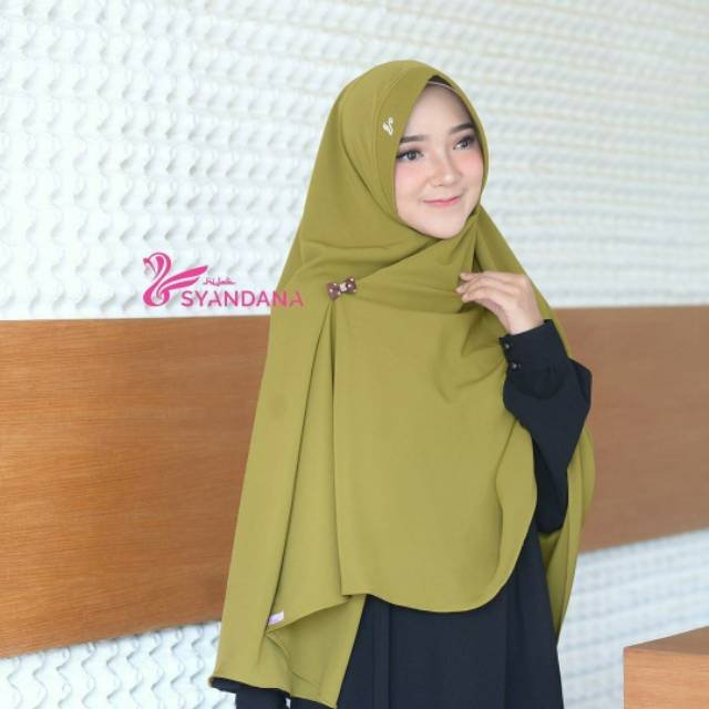 Hijab Syandana Gosya Olive / Khimar Bergo Syandana
