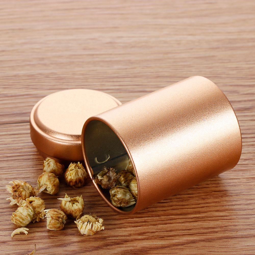 Top Sample Canisters Reusable Botol Kosmetik Kotak Penyimpanan Tin Pot Herb Stash Jar