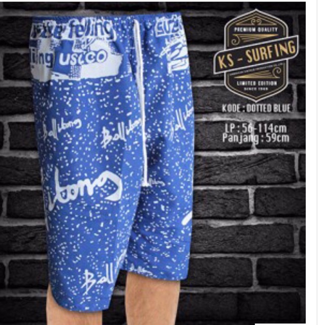 Celana Surfing Selutut Celana Pendek Pria Celana DOTTED Khas BALI