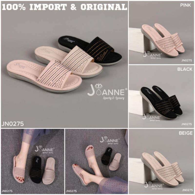 RESTOCK! [ORIGINAL] JOANNE Slide Sandals Shoes Sepatu Wanita #JN0275