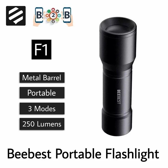 Beebest Strong LED Flashlight F1 Lampu Senter Portable - 250 Lumens