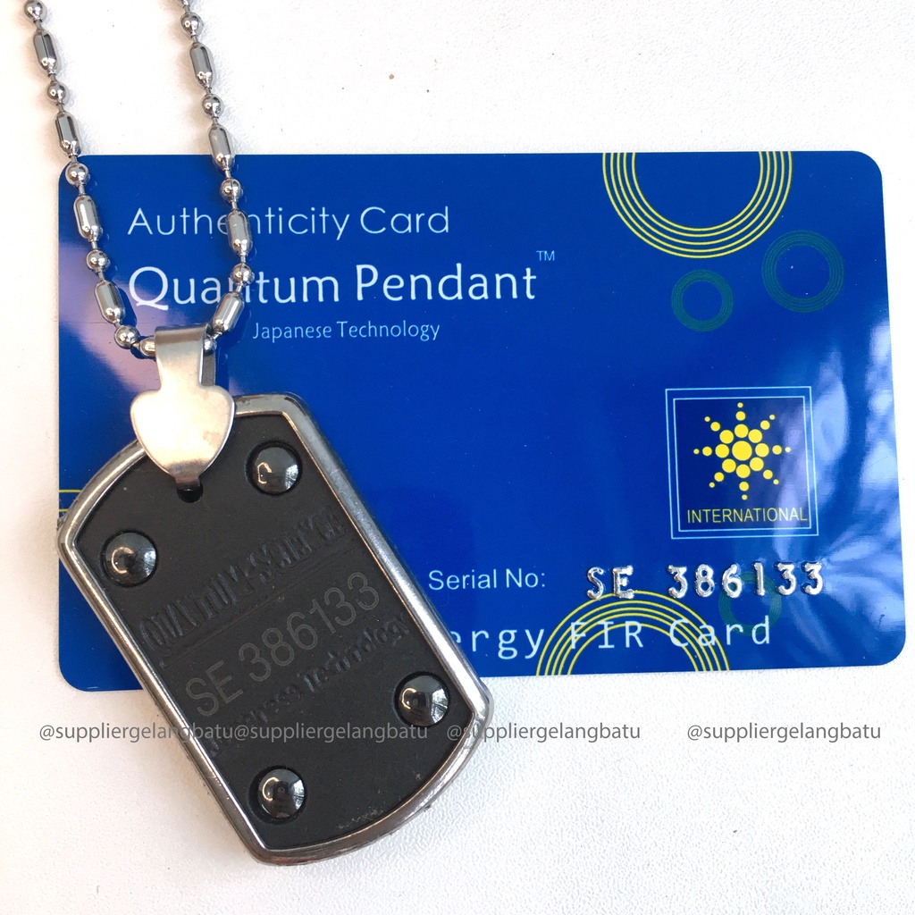 KALUNG KESEHATAN quantum Pendant KOTAK MATAHARI BATU GERMANIUM BERSERI