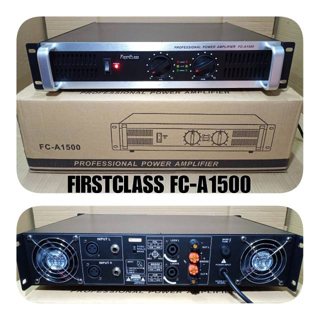 POWER AUDIO SOUND SYSTEM FIRSTCLESS FC A1500 PROFESIONAL POWERED AMPLIFIER
