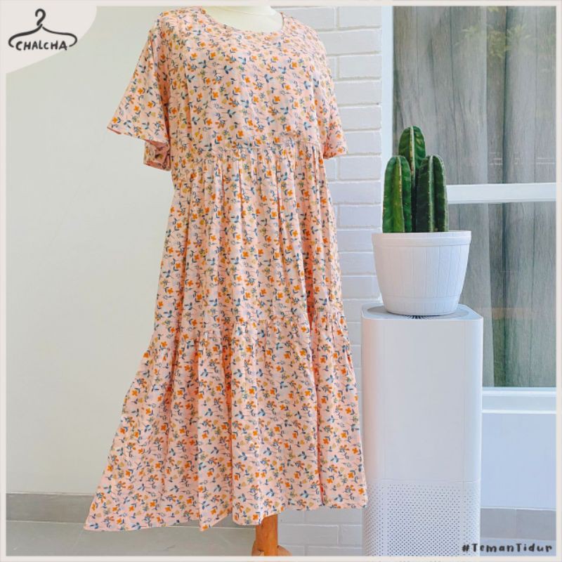 Daster - Home Dress Chalcha.id Flare series Gratis Tuspin  - Daily Dress - Daster Rumah-dasterviral