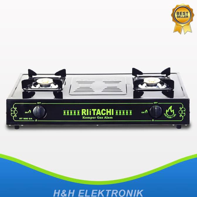 Rlitachi Kompor Gas Alam - Rt 808 Ga - Terbaik 
