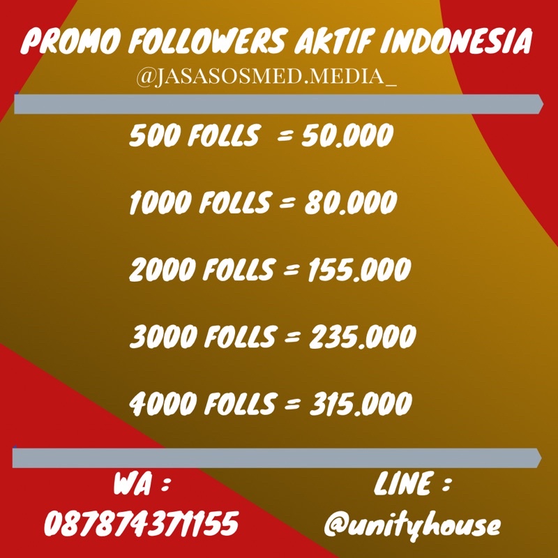 FOLLOWERS AKTIF INDONESIA