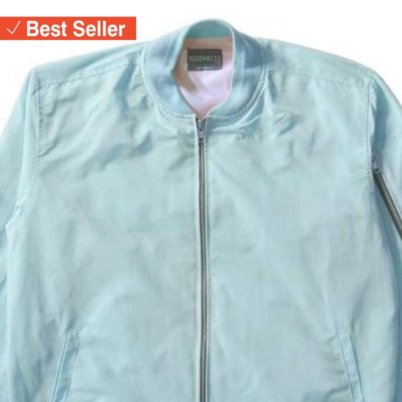 JAKET BOMBER MURAH REMAJA JAMAN NOW / B335 - Roughneck Turkish Blue Bomber Jacket (X)