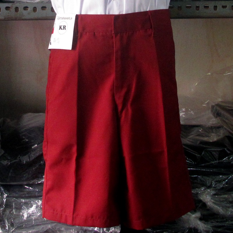 Celana Pendek Seragam SD Merah (Sontog SD) (Seragam Sekolah)