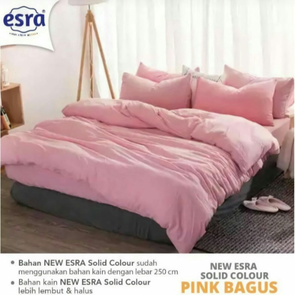 Bahan kain sprei meteran katun lokal CVC Esra katun polos