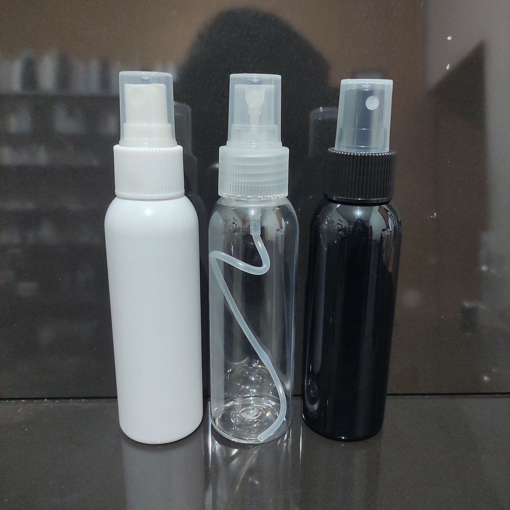 Botol spray 100 ml varian warna botol - botol plastik spray import