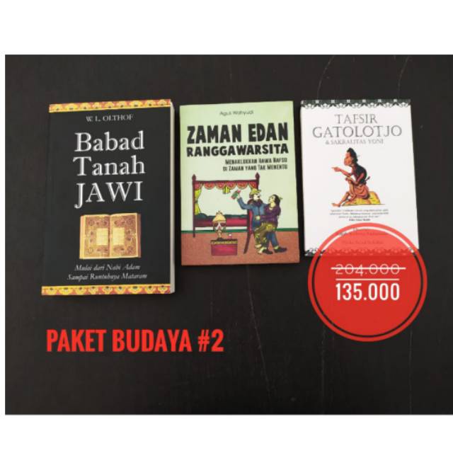 Paket Budaya Babad Tanah Jawi zaman edan ranggawarsita tafsit gatoloco