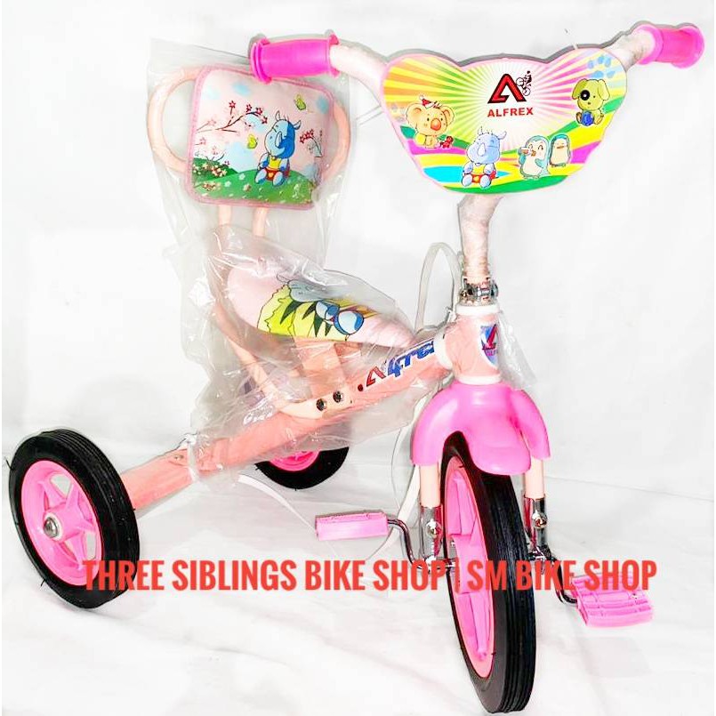 SEPEDA RODA TIGA ALFREX PINK DENGAN SANDARAN