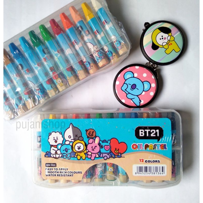 

Krayon BTS BT21 Oil Pastel 12 Warna