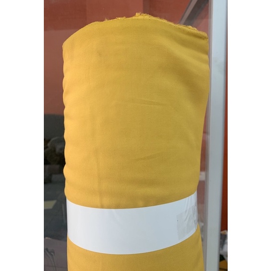 Kain Rayon Twill Polos (100%Rayon) PREMIUM-KUNYIT